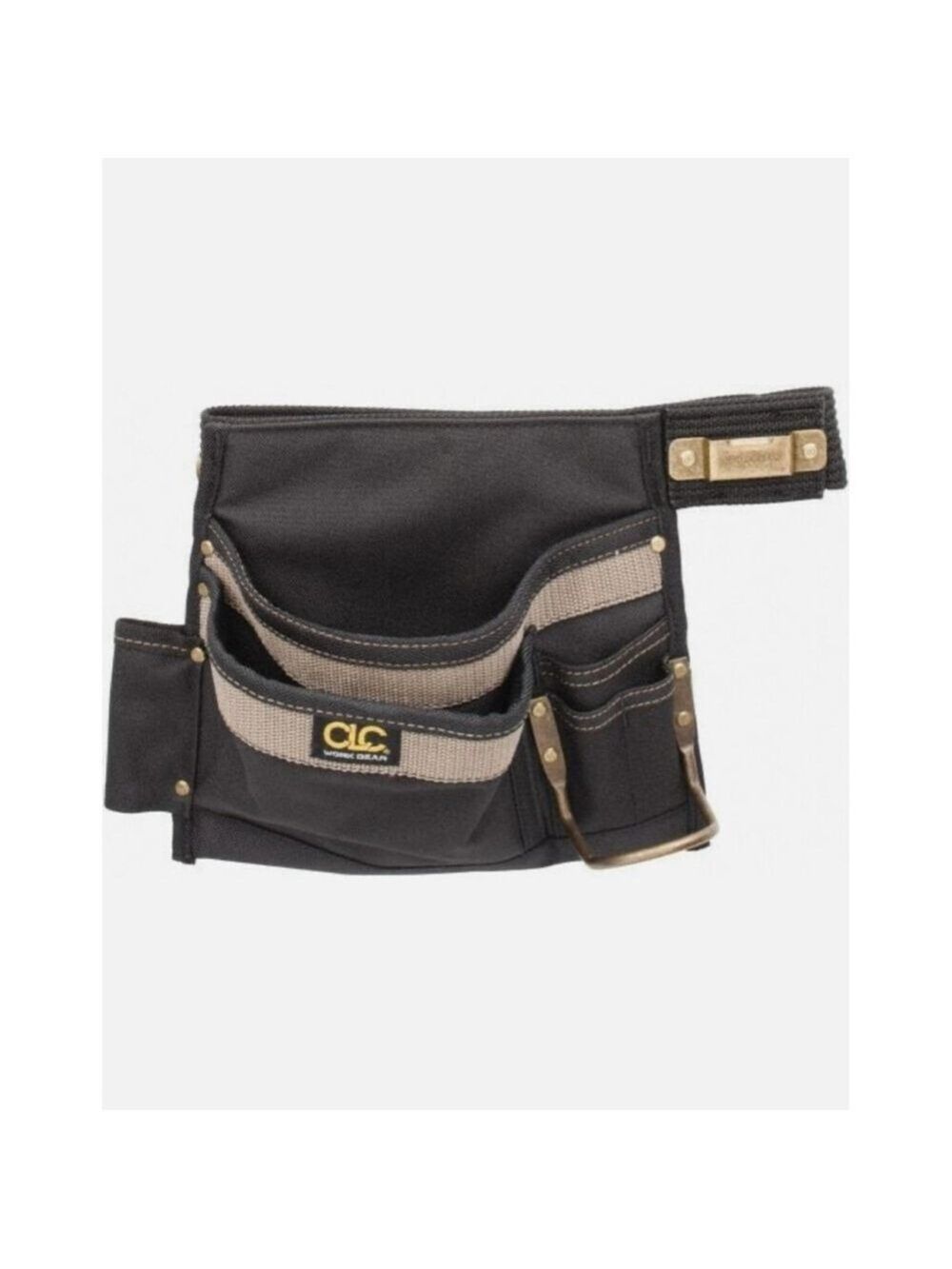 CLC 1245 46" Max Waste Tool Belt 6 Pocket, 2" Wide, Tan/Black, Polyester